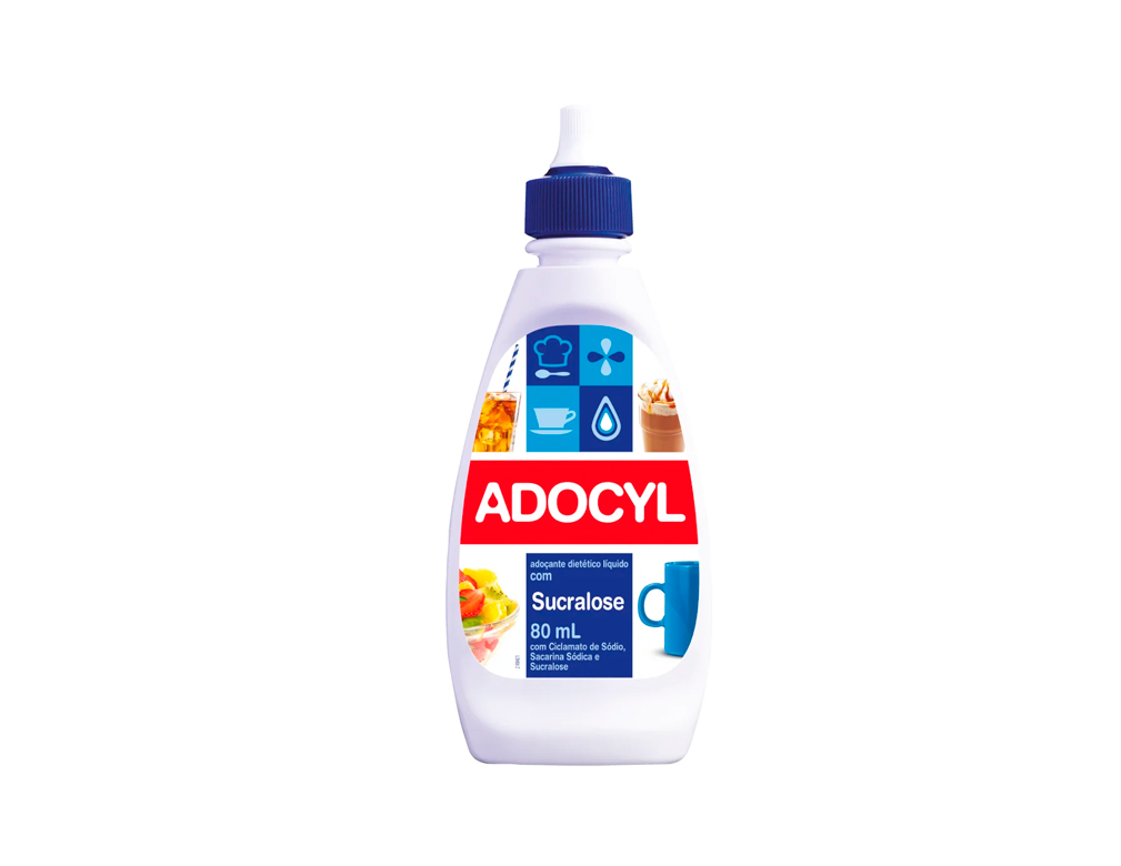 ADOÇANTE LÍQUIDO SUCRALOSE ADOCYL 80 ML (CX 12 FR)